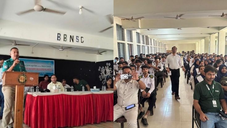 বনানী বিদ্যানিকেতনে সড়ক নিরাপত্তা বিষয়ে শিক্ষার্থীদের সচেতনতামূলক কর্মশালা
