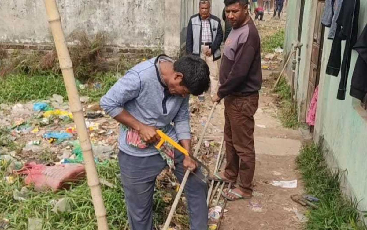 অবৈধ গ্যাস সংযোগ উচ্ছেদ অভিযান তিতাসের