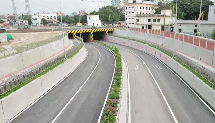 রাজধানীর টিটিপাড়া রেলওয়ে আন্ডারপাস চালু