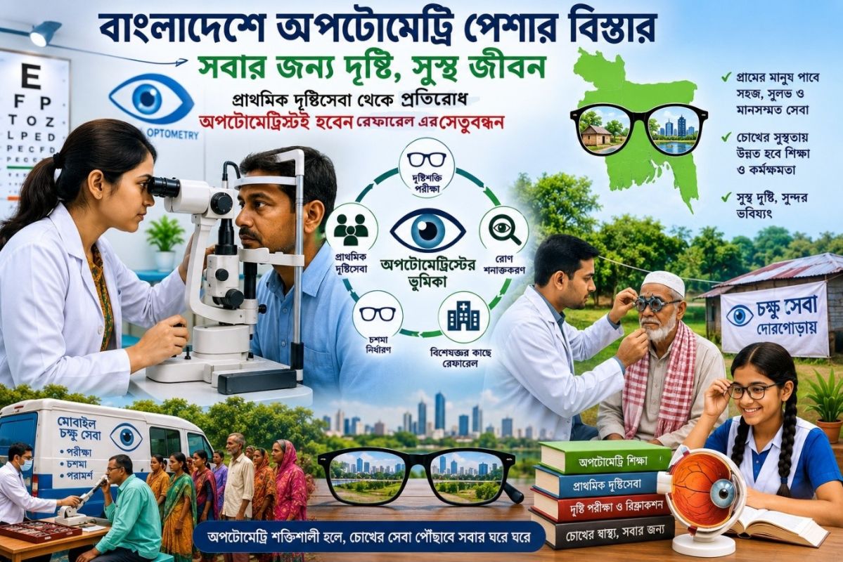 চোখের স্বাস্থ্যসেবায় সময়োপযোগী সংস্কারের দাবি