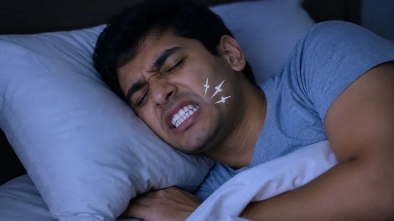 রাতে ঘুমের মধ্যে দাঁত কিড়মিড় করার কারণ