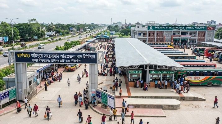 কাঁচপুরে যাচ্ছে সায়েদাবাদ বাস টার্মিনাল
