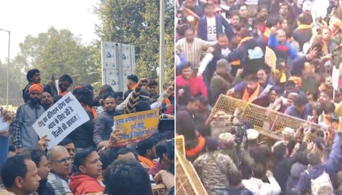 দিল্লিতে ‘বিশ্ব হিন্দু পরিষদের’ বিক্ষোভ