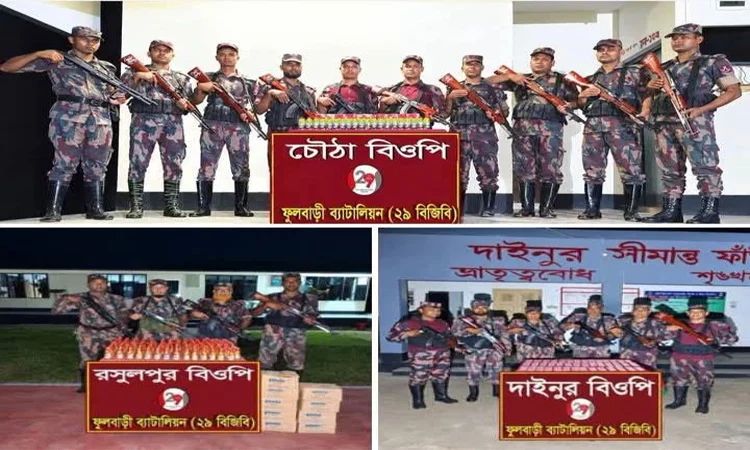 দিনাজপুরে বিপুল পরিমাণ মাদক উদ্ধার