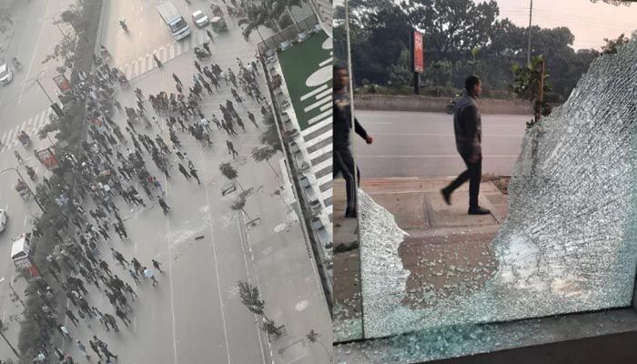 বিটিআরসিতে মোবাইল ব্যবসায়ীদের হামলা
