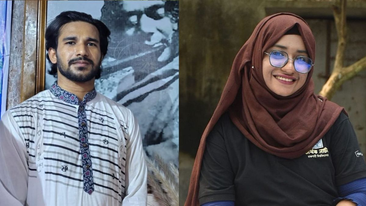রাবিতে তীর্থক নাটকের সভাপতি আনোয়ার , সম্পাদক  তন্বী