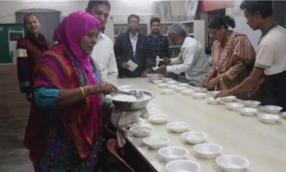 নওগাঁয় বাংলার ঐতিহ্যবাহী নবান্ন উৎসব