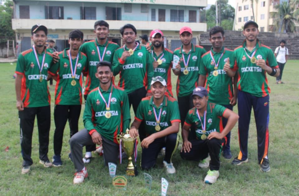 নওগাঁয় ক্রিকেটাসিয়ার আপরাইজিং কাপ টি-১০' ক্রিকেট টুর্নামেন্টের ফাইনাল সম্পন্ন