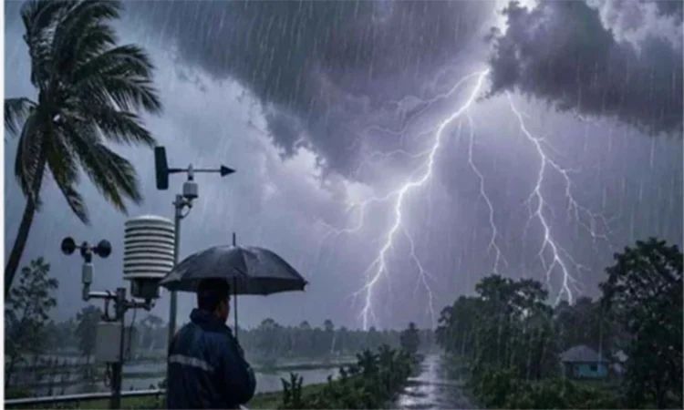 দেশের কোথাও কোথাও মাঝারী ধরনের ভারী থেকে ভারী বর্ষণ হতে পারে