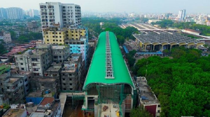 মেট্রোরেলের কমলাপুর স্টেশন চালু হবে মার্চে