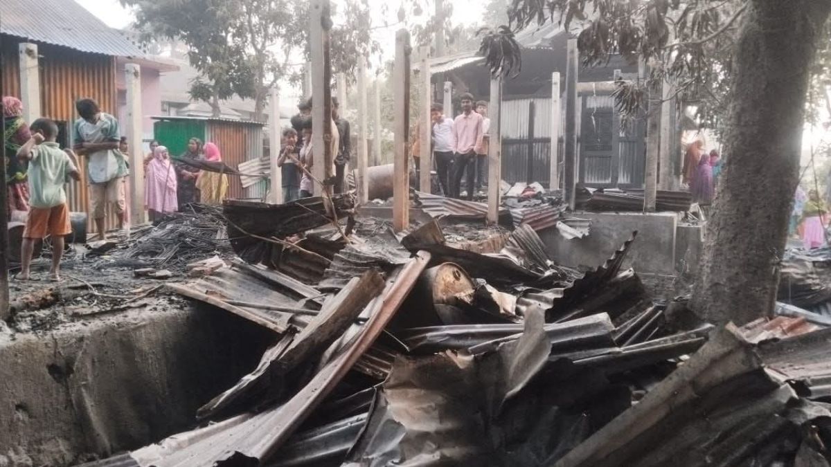 গজারিয়ায় ভয়াবহ অগ্নিকাণ্ডে ৩টি বসতঘর পুড়ে ছাই