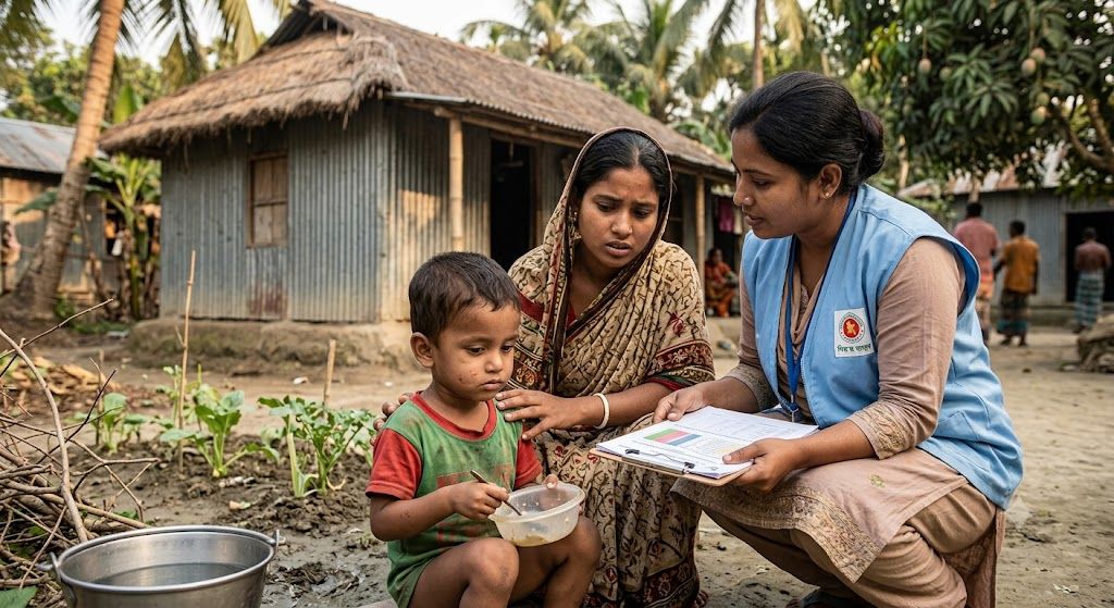 শিশু পুষ্টিতে উদ্বেগ, শারীরিক বৃদ্ধিতে পিছিয়ে ২৪ শতাংশ