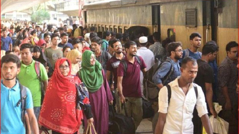 ঘরমুখো মানুষের ঈদযাত্রা শুরু