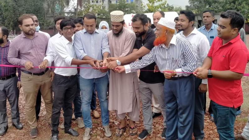 ধামরইয়ে কে এন্ড কিউ সিএনজির পাশাপাশি রিফুয়েলিং স্টেশনের উদ্বোধন