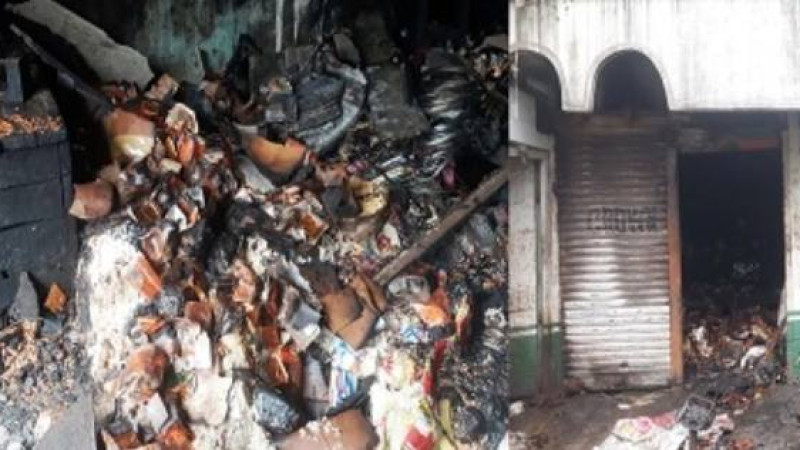 নওগাঁয় অগ্নিকান্ডে পুড়ে গেছে প্রায় ৩২ লাখ টাকা মূল্যের মালামাল