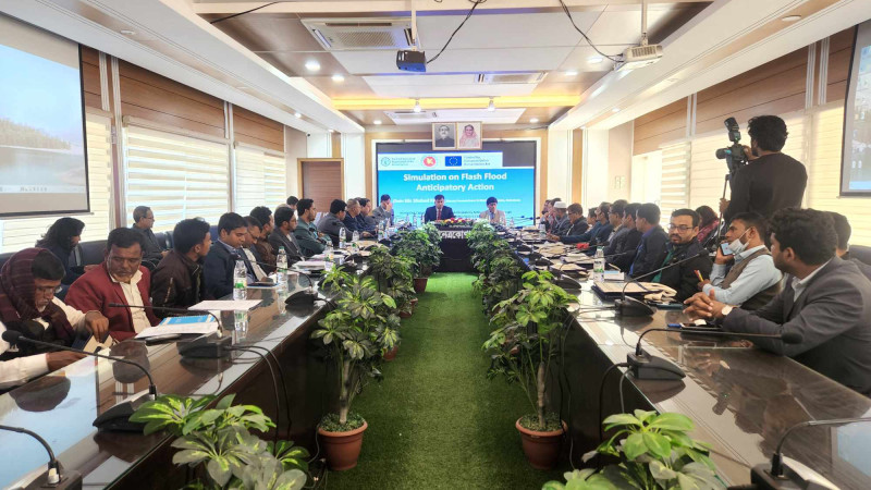 হাওরে আকস্মিক বন্যা নিয়ন্ত্রণে নেত্রকোনায় মত বিনিময় সভা
