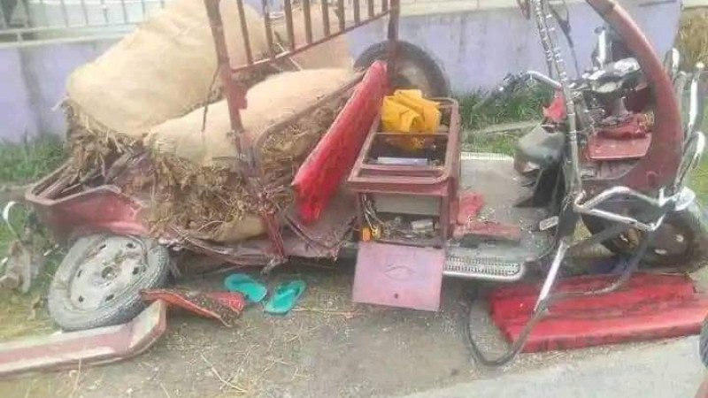 লালমনিরহাট কালীগঞ্জে ট্রাকচাপায় মারা গেছে তামাক চাষী  শহীদুল