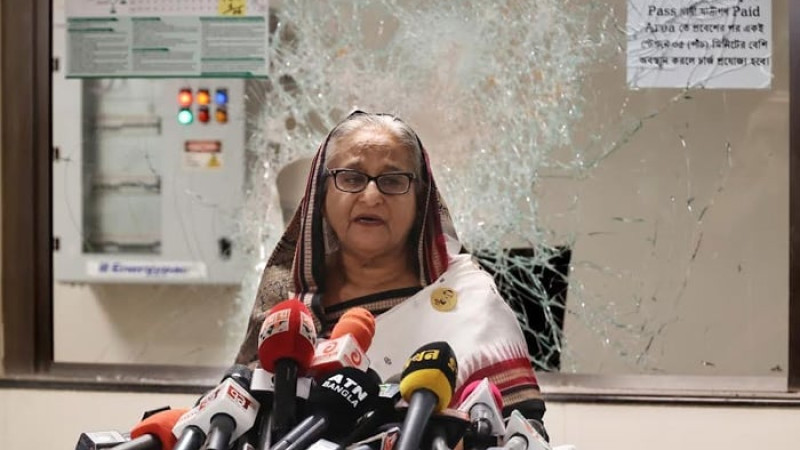 সরকারি প্রতিষ্ঠানের ব্যাপক ধ্বংসযজ্ঞের ঘটনায় দেশবাসীর কাছে বিচার চেয়েছেন প্রধানমন্ত্রী