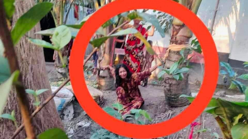 কু‌মিল্লায় যৌতুকের জন্য গাছের বেঁধে গৃহবধূকে নির্যাতন