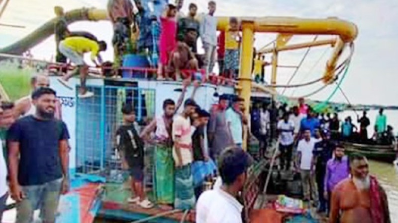 ড্রেজার ডুবে ৩ শ্রমিকের মৃত্যু