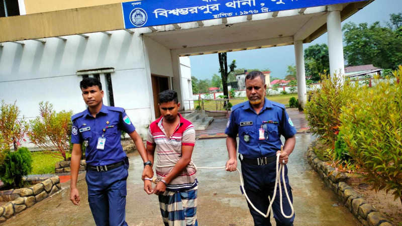 সুনামগঞ্জের বিশ্বম্ভরপুরে চোরাইকৃত ৫ গরু সহ ১ চোর গ্রেফতার