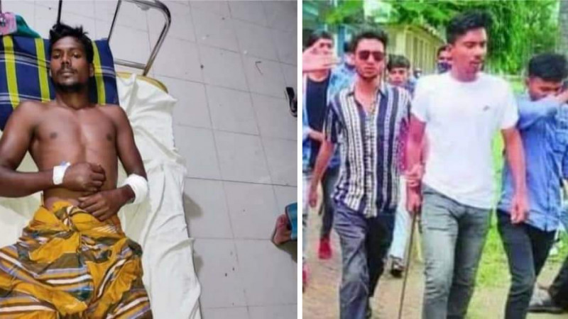শ্রীপুরে খাসপাড়ায় খাস জমির দখল নিয়ে সংঘর্ষে আহত -১