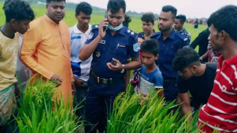 সোনারগাঁয়ে নিখোঁজের একদিন পর ধান ক্ষেতে মিলল শিশুর লাশ
