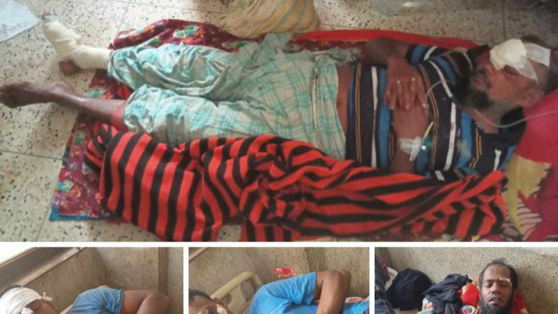 গোপালগঞ্জের বোড়াশীর মিটু মেম্বারের তান্ডবে গুরুতর আহত-১৬