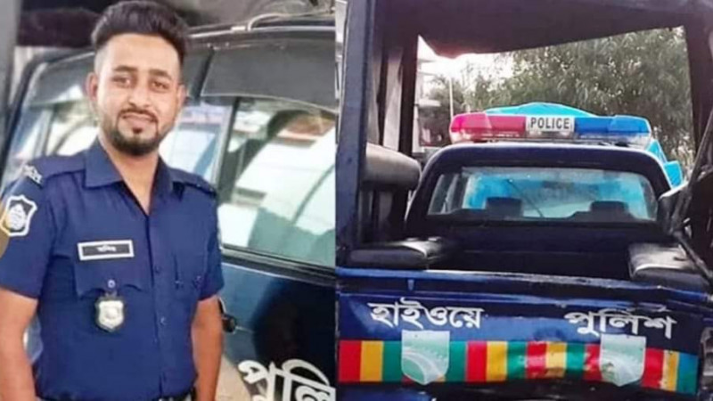 গাজীপুরে পুলিশভ্যানের সাথে বাসের ধাক্কায় কনস্টেবল নিহত